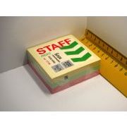 БУМАГА д/заметок 76*76 300л STAFF 3 цвета 127146