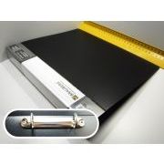 ПАПКА 2 кольца Brauberg А4 с карманом 221791 черная
