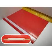 СКОРОСШИВАТЕЛЬ пластик Brauberg А4 красный 220384