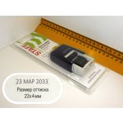 Датер Staff 22*4 мм месяц буквами