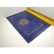 ПАПКА на кнопке А4 синяя Символика 231766