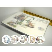 АЛЬБОМ д/рисования 40л Дикая природа/пласт облож