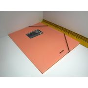 ПАПКА  на резинке А4 Klerk 241326 персик